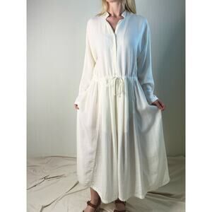 BLACK CRANE White Maxi Dress US MEDIUM